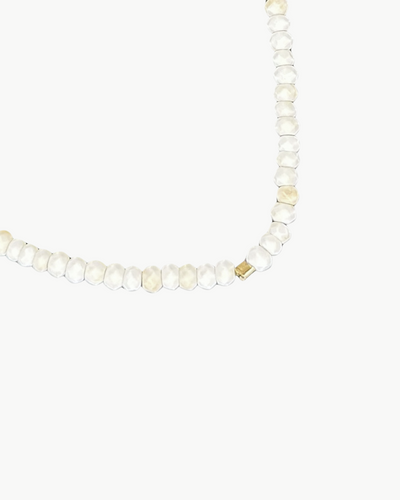 SKINNY SEMIPRECIOUS BRACELET IN WHITE