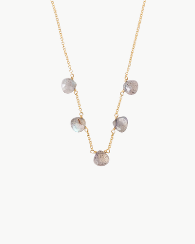DANGLE NECKLACE IN LABRADORITE - Romi Boutique