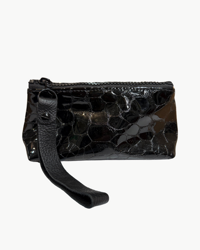 TAMI IN BLACK CROC PATENT