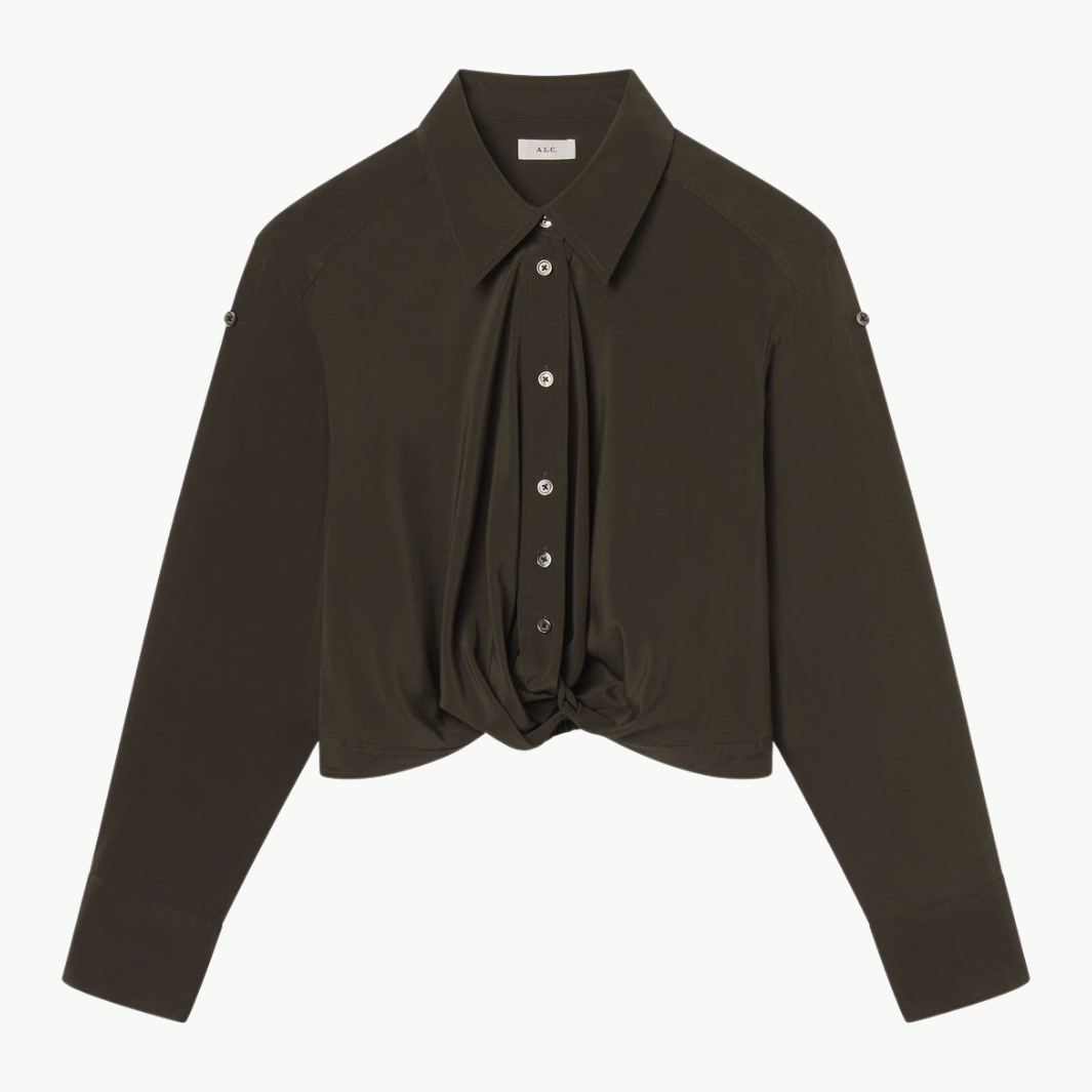 A.L.C LEO SILK TOP at Romi Boutique