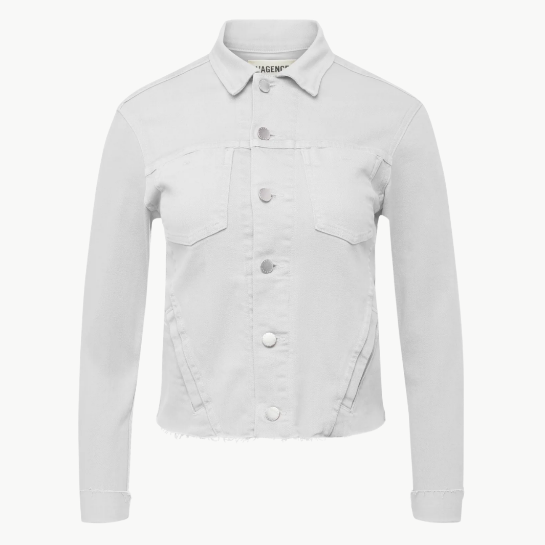 L'Agence Janelle Slim Raw Jacket at Romi Boutique