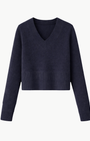 Autumn Cashmere V NECK WITH HIGH CUFFS at Romi Boutique