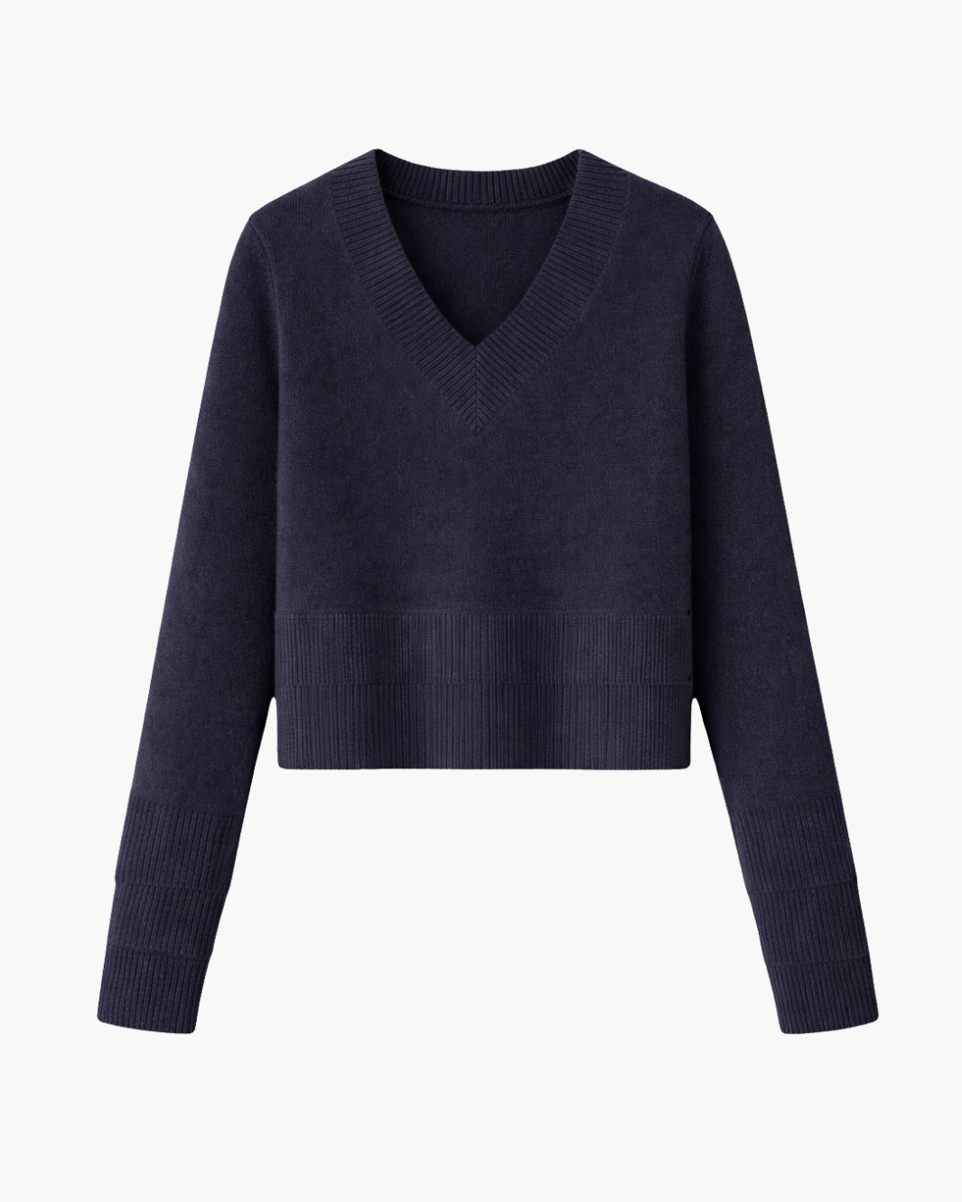 Autumn Cashmere V NECK WITH HIGH CUFFS at Romi Boutique