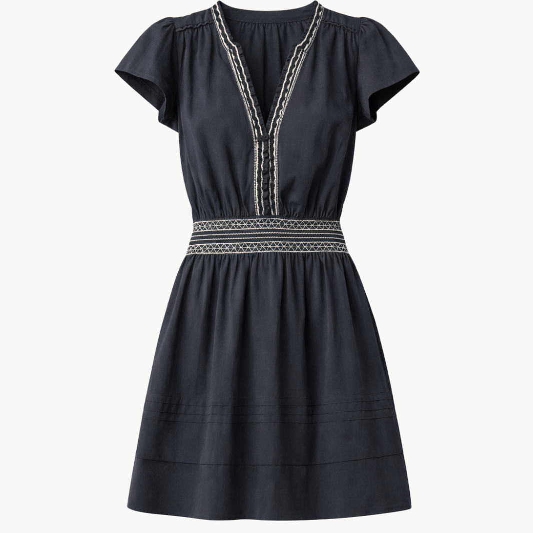 Ramy Brook Tahlia Smocked Mini Dress at Romi Boutique