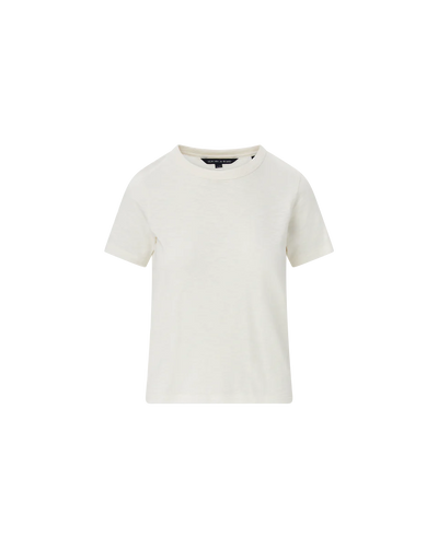 CARLA COTTON CREWNECK TEE IN ECRU