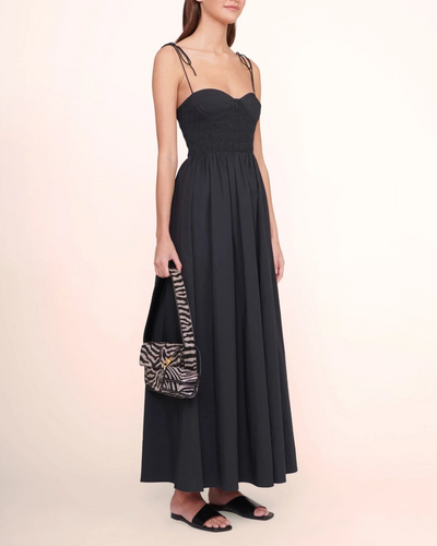 TOMMY BEADED BAG IN BLACK/WHITE - Romi Boutique