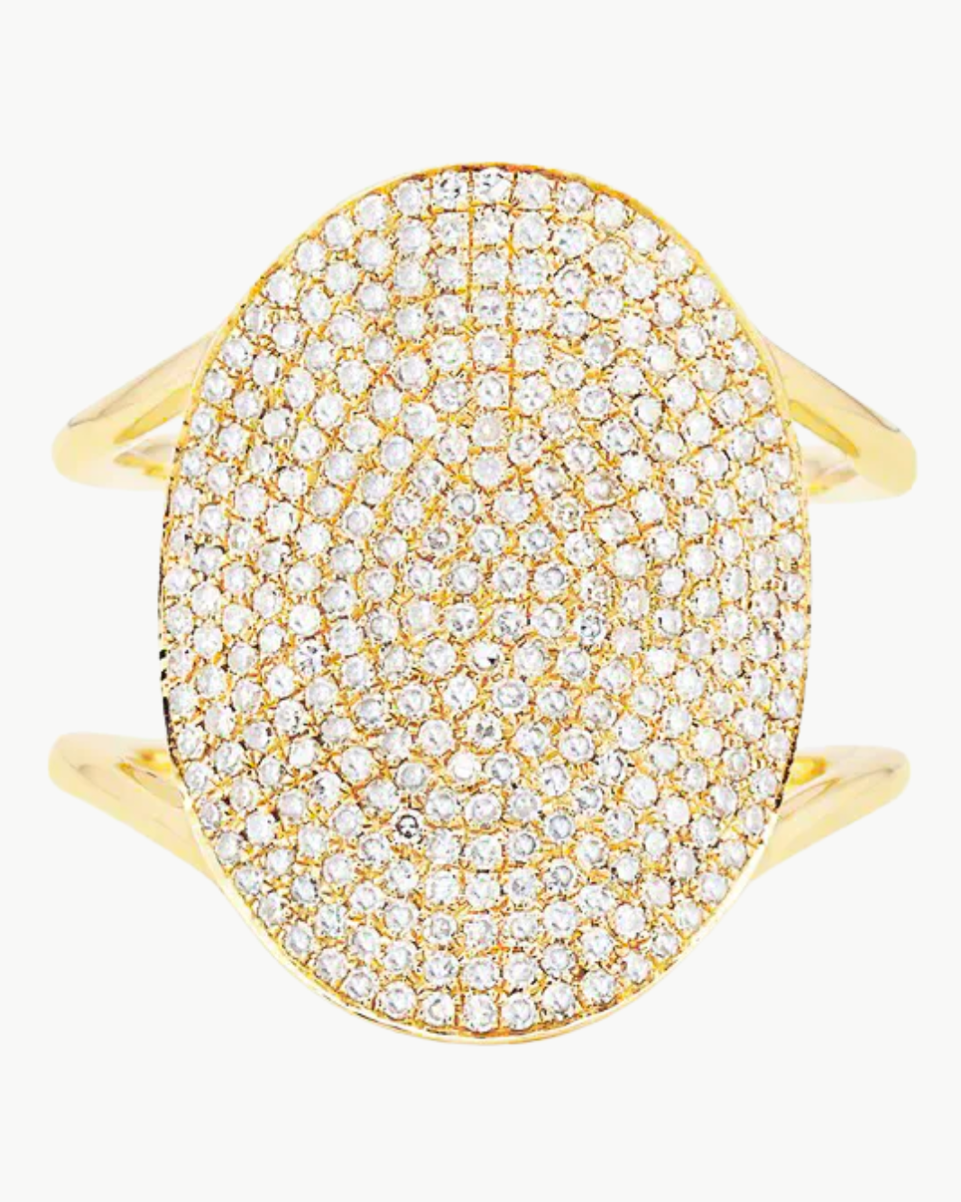 EF Collection Diamond Jumbo Oval Ring at Romi Boutique