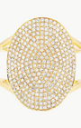 EF Collection Diamond Jumbo Oval Ring at Romi Boutique