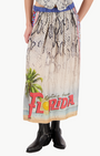 Me369 VANESSA PRINTED MIDI SKIRT at Romi Boutique