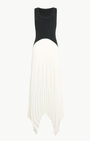 Ramy Brook DAVINIA KNIT COMBO PLEATED MAXI DRESS at Romi Boutique