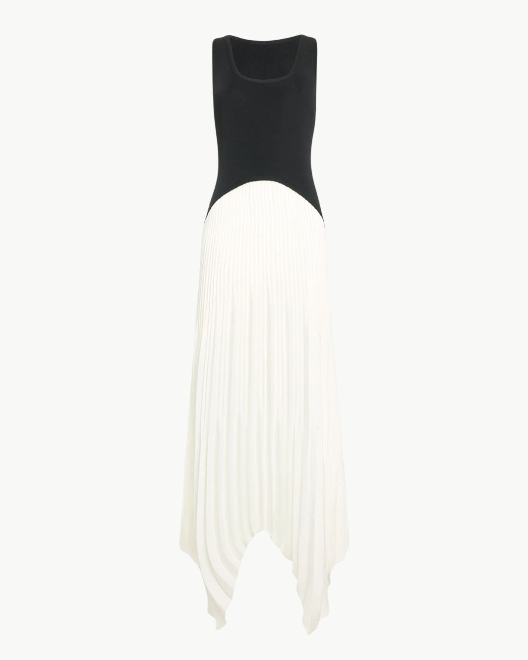 Ramy Brook DAVINIA KNIT COMBO PLEATED MAXI DRESS at Romi Boutique