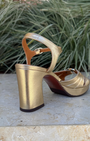 CHIE MIHARA KELOCA SANDAL IN CHAMPAGNE at Romi Boutique
