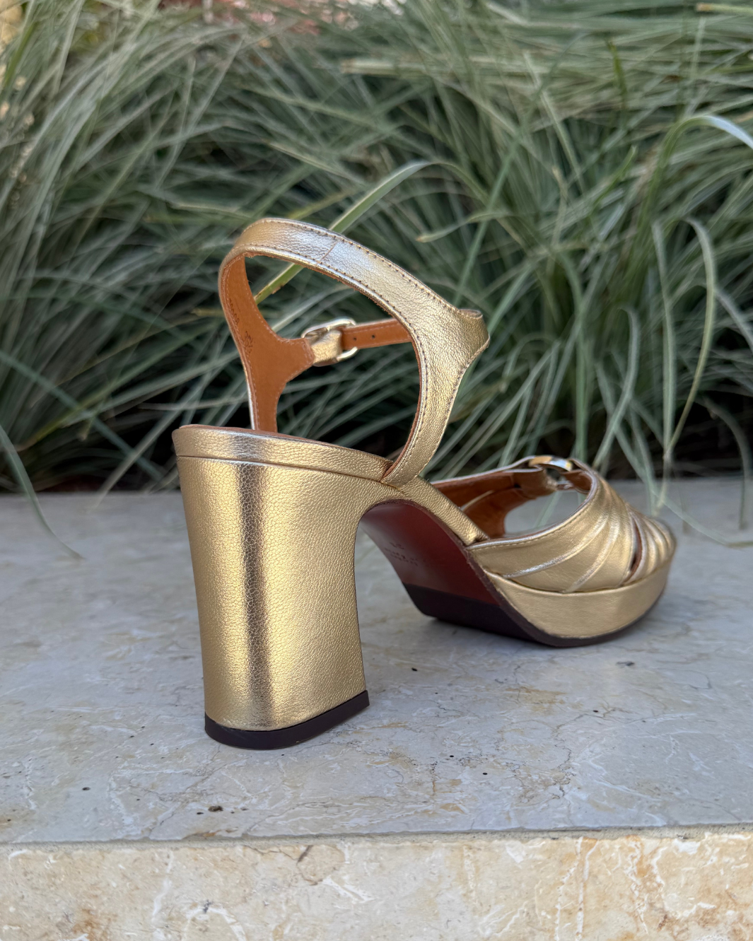 CHIE MIHARA KELOCA SANDAL IN CHAMPAGNE at Romi Boutique