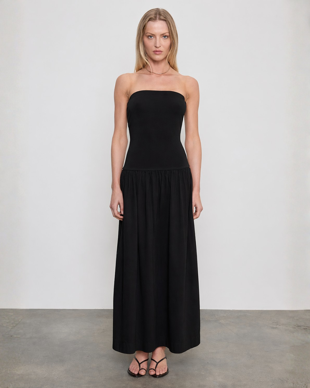 Enza Costa Cotton Bandeau Dress at Romi Boutique