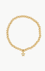 Alexa Leigh BEZEL STAR BRACELET IN GOLD at Romi Boutique