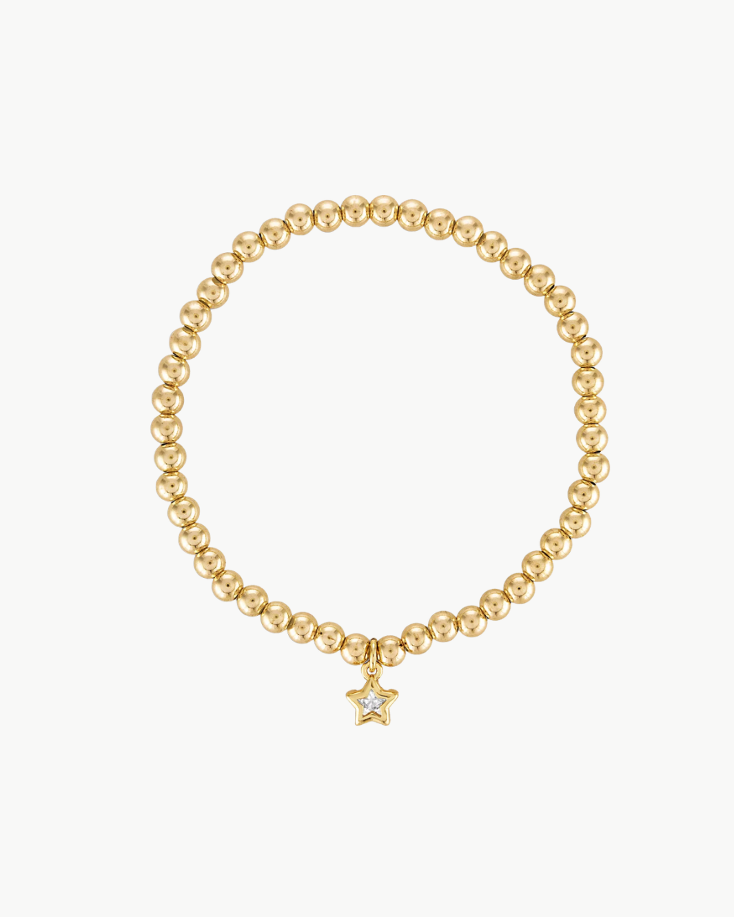 Alexa Leigh BEZEL STAR BRACELET IN GOLD at Romi Boutique