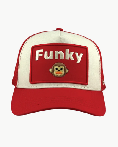 FUNKY MONKEY TRUCKER IN RED