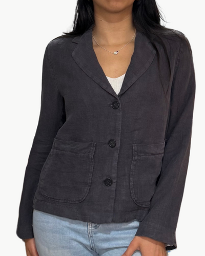 VIZIR WOVEN JACKET IN ANTHRACITE - Romi Boutique