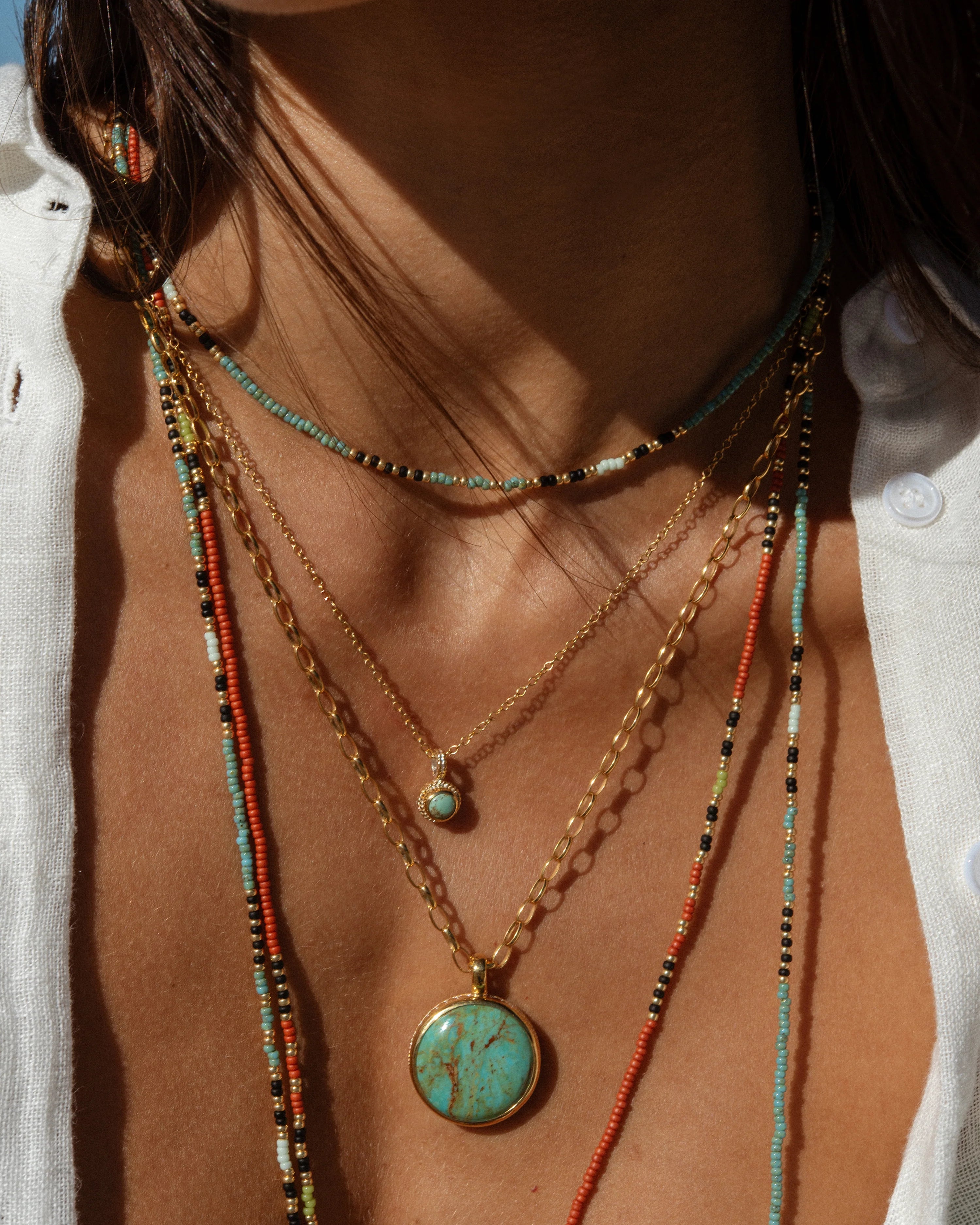 Mutsa Beaded Necklace - 42”