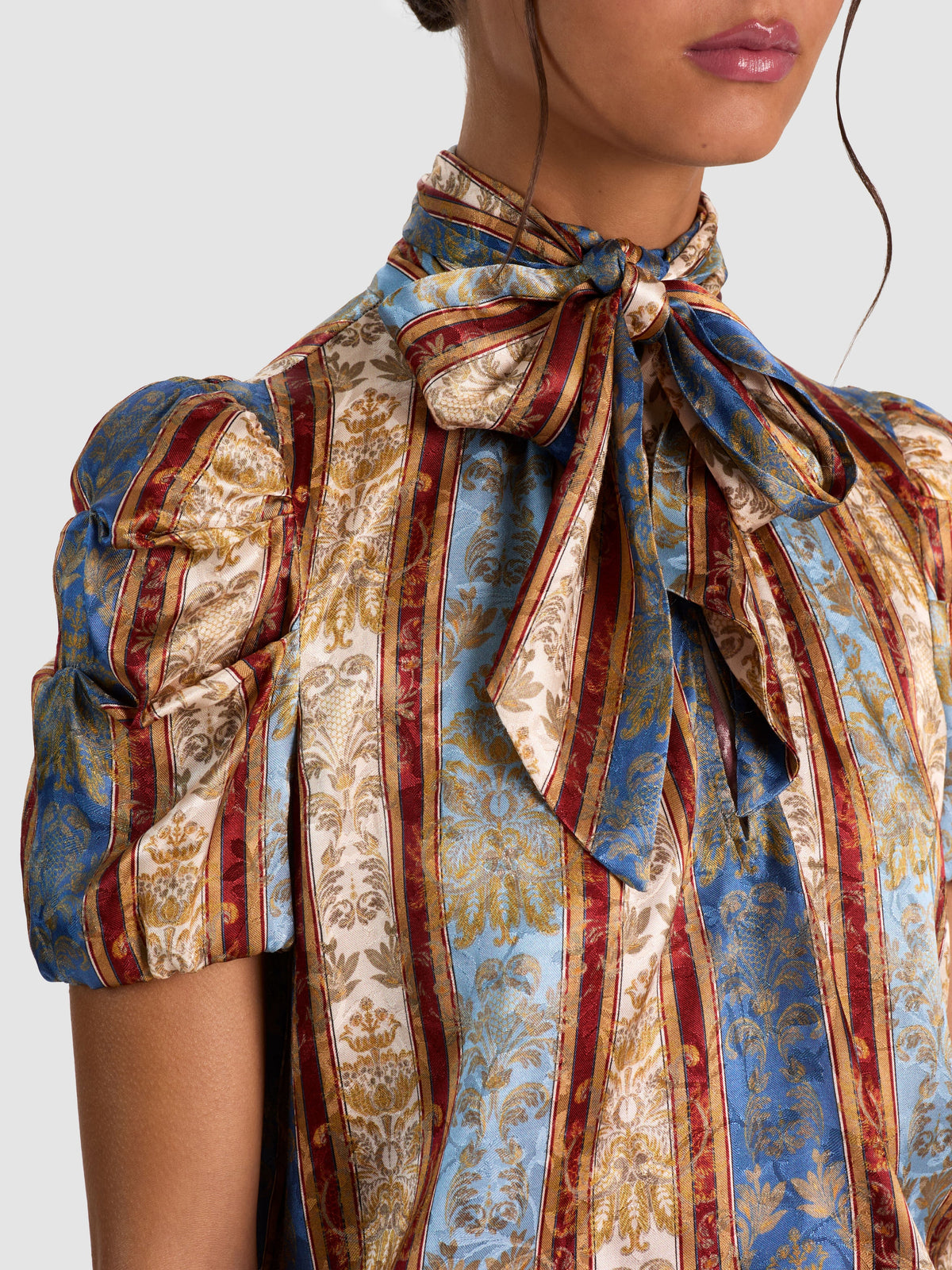 Brentley Tie Neck Blouse