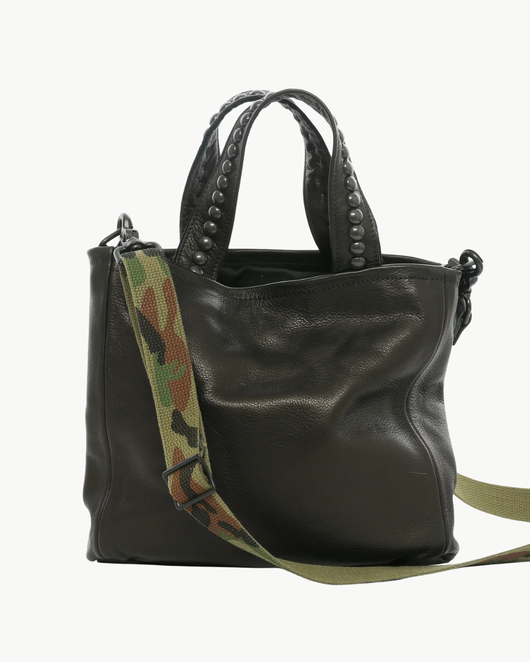 JOANIE BAG W/ CAMO STRAP IN BLACK