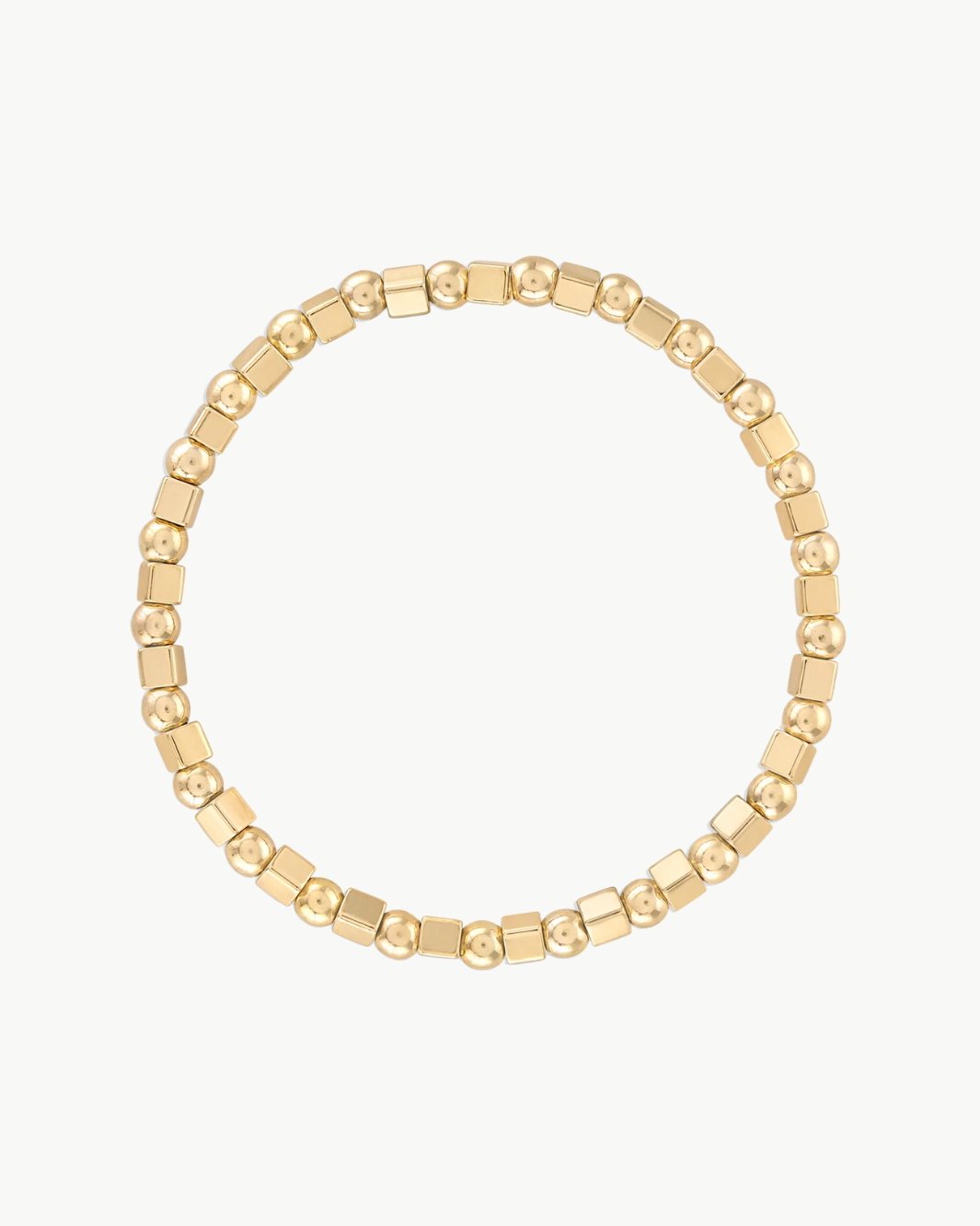 Alexa Leigh ALTERNATING SQUARE & ROUNDED BEAD BRACELET at Romi Boutique