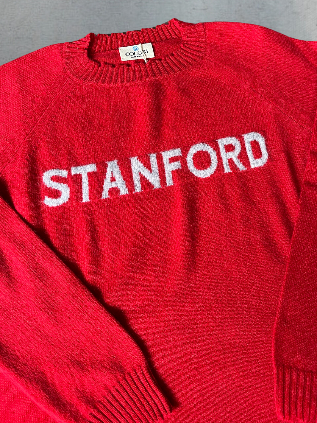 COLORI STANFORD CASHMERE CREW at Romi Boutique