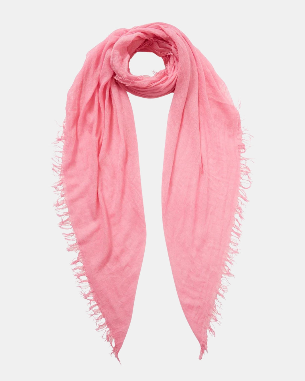 CASHMERE AND SILK SCARF IN SACHET PINK - Romi Boutique