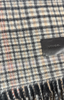 Vince CASHMERE HERRINGBONE PLAID/SOLID SCARF at Romi Boutique