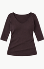 Michael Stars ANGELINA SHINE V-NECK TEE at Romi Boutique