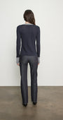 Enza Costa Fine Cashmere Easy Cuffed U Shirt at Romi Boutique