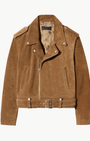 Nili Lotan Evel Biker Suede Jacket at Romi Boutique