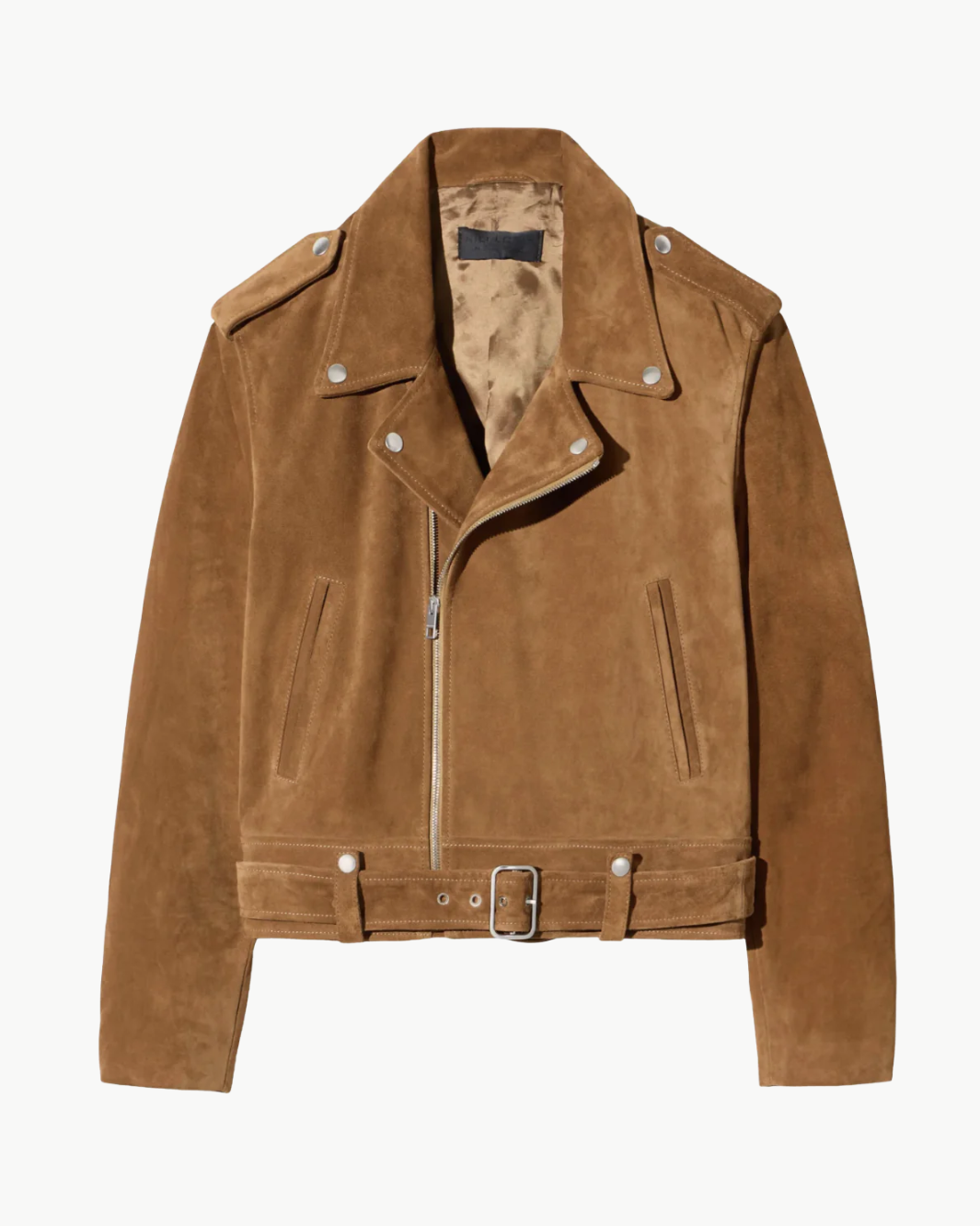 Nili Lotan Evel Biker Suede Jacket at Romi Boutique