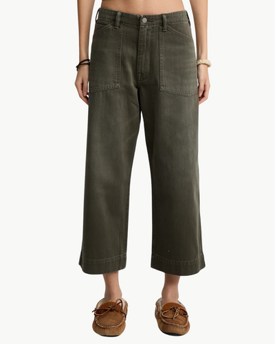GEORGIA WORK PANT IN VINTAGE DARK OLIVE