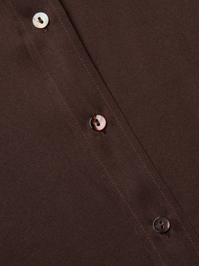 DANI 3/4 SLEEVE BLOUSE IN COFFEE BEAN