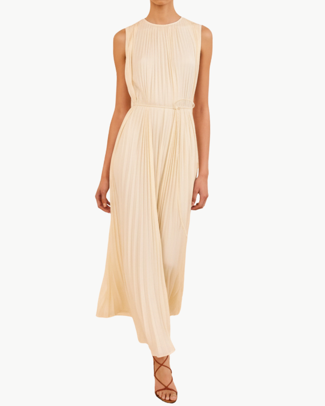Ulla Johnson FIANNA PLEATED MIDI DRESS at Romi Boutique