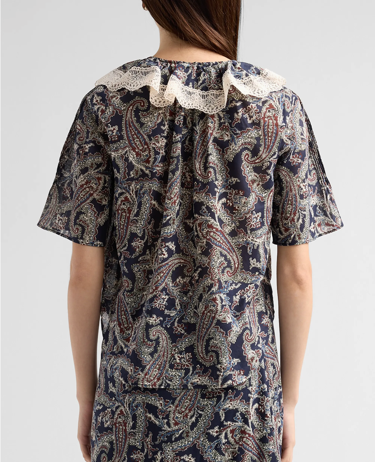 Veronica Beard Pamelis Printed Cotton Top at Romi Boutique