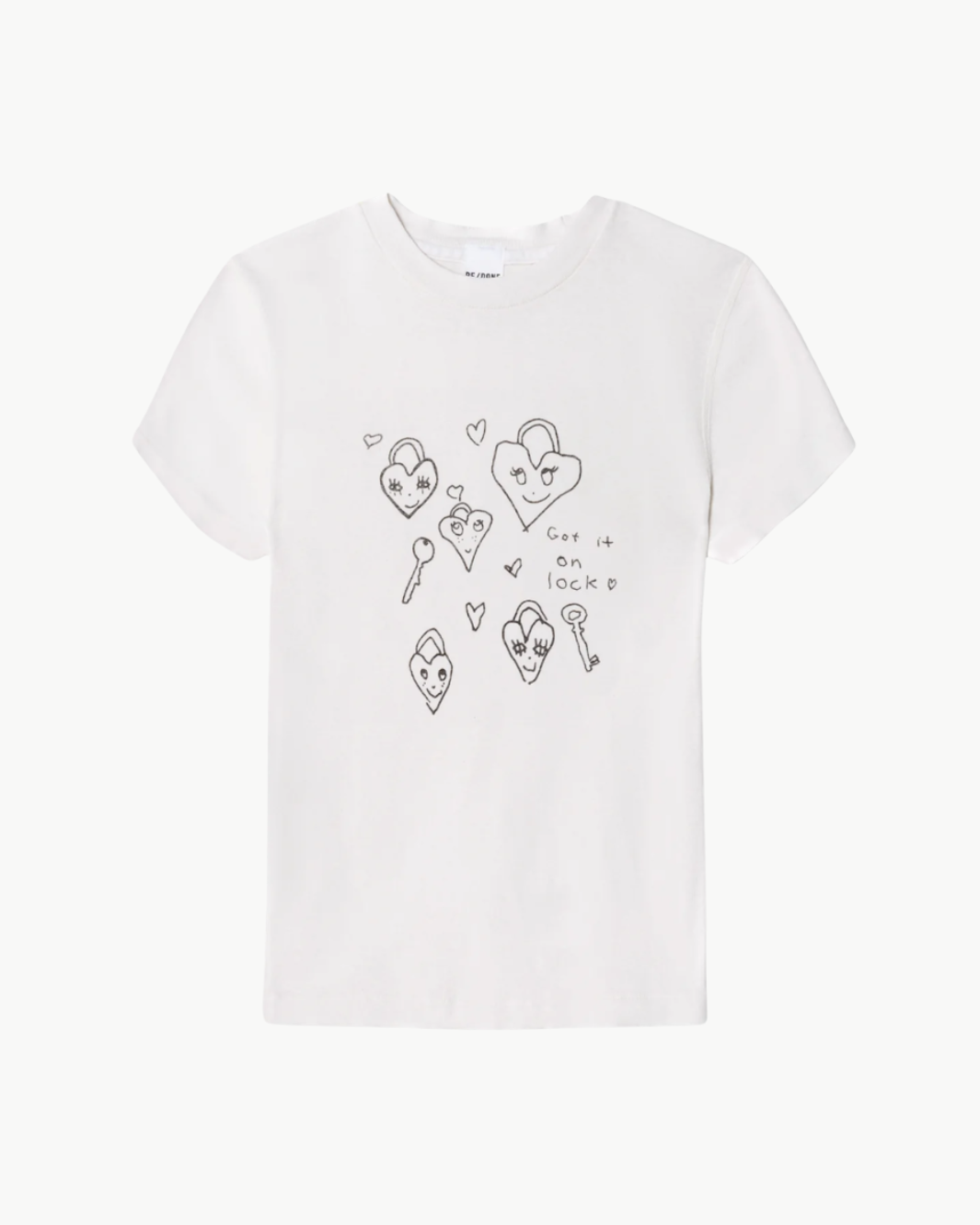 Re/Done 90s "Baby Hearts" Tee at Romi Boutique