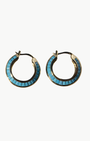 Native Gem RAZOR EDGE HOOPS at Romi Boutique