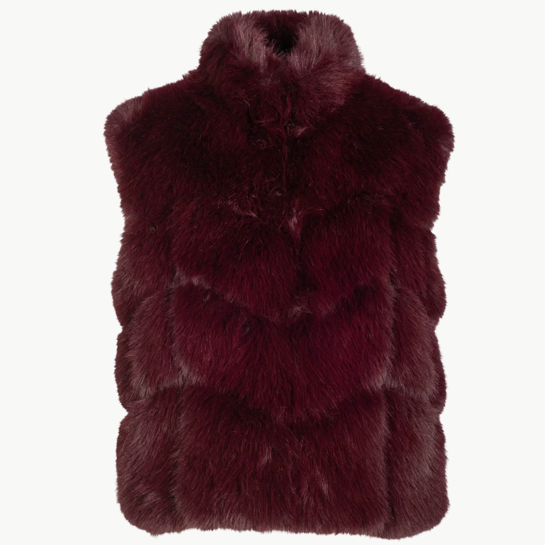 Generation Love ROSARIO FAUX FUR VEST at Romi Boutique