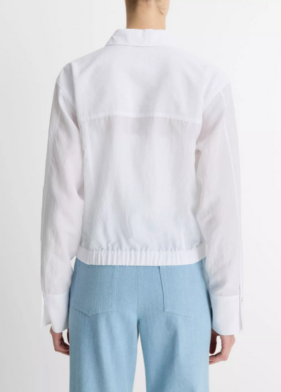 SUMMER SHIRT JACKET IN OPTIC WHITE