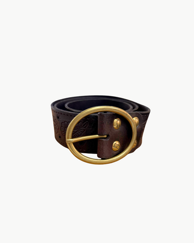 CINTURA CASHMERE BELT IN BROWN - Romi Boutique