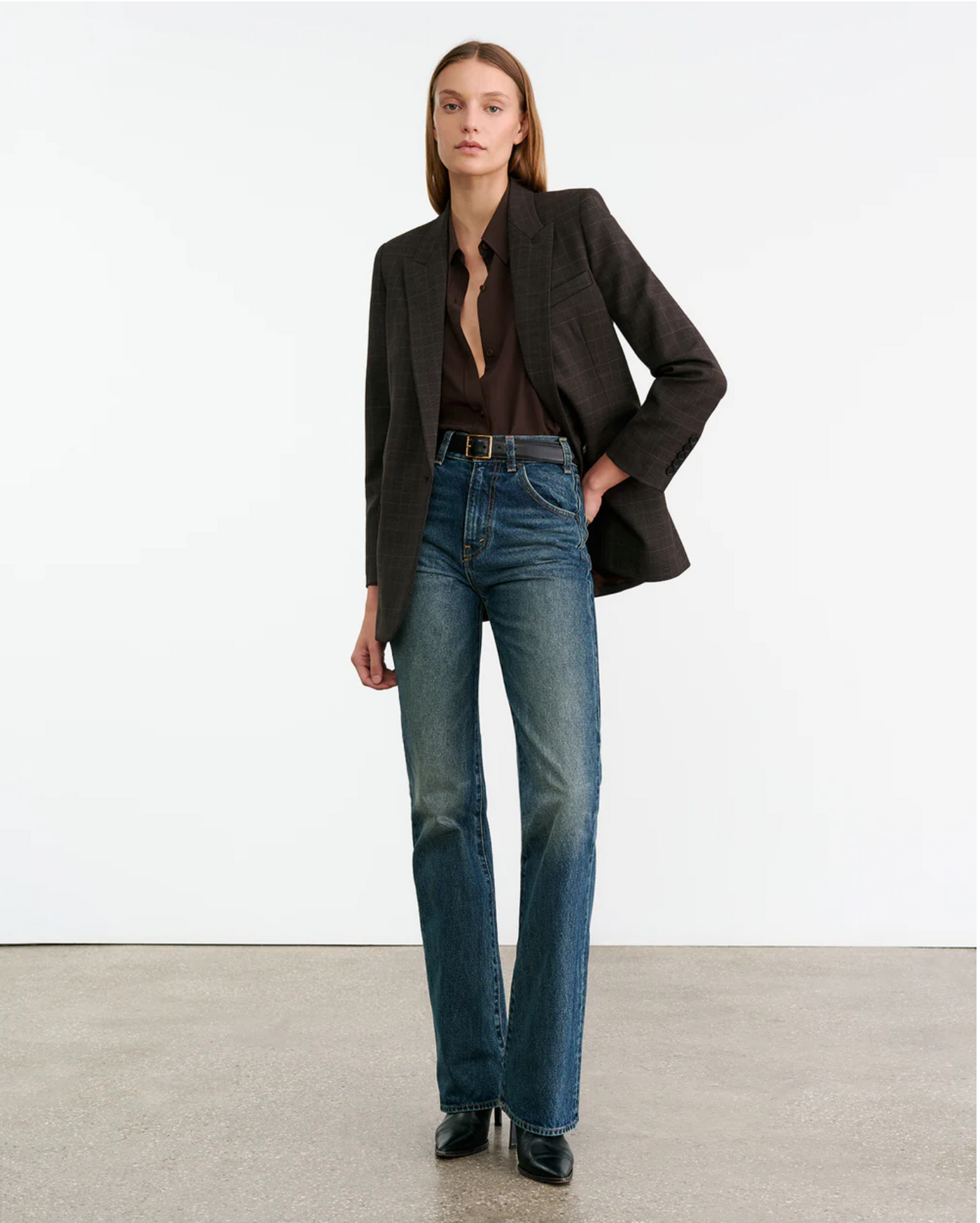 SIMONE SHIRT IN CHOCOLATE BROWN
