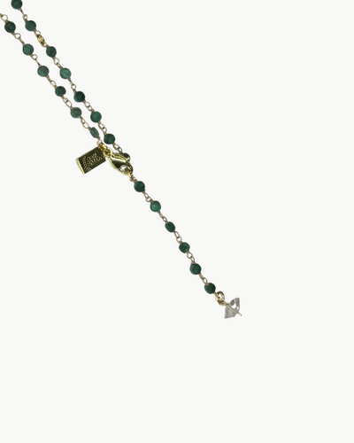 MAY BIRTHSTONE NECKLACE IN MALACHITE
