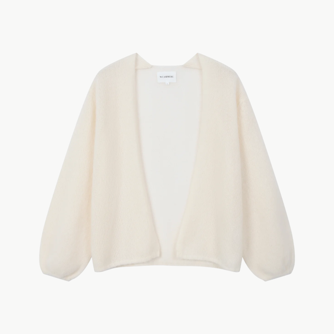 Juniper Balloon-Sleeve Open Cardigan