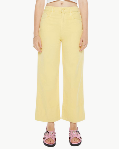 THE MAVEN WIDE HEM ANKLE IN CHALK IT UP SUNSHINE
