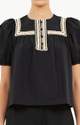Ulla Johnson Lia Puff Sleeve Top at Romi Boutique
