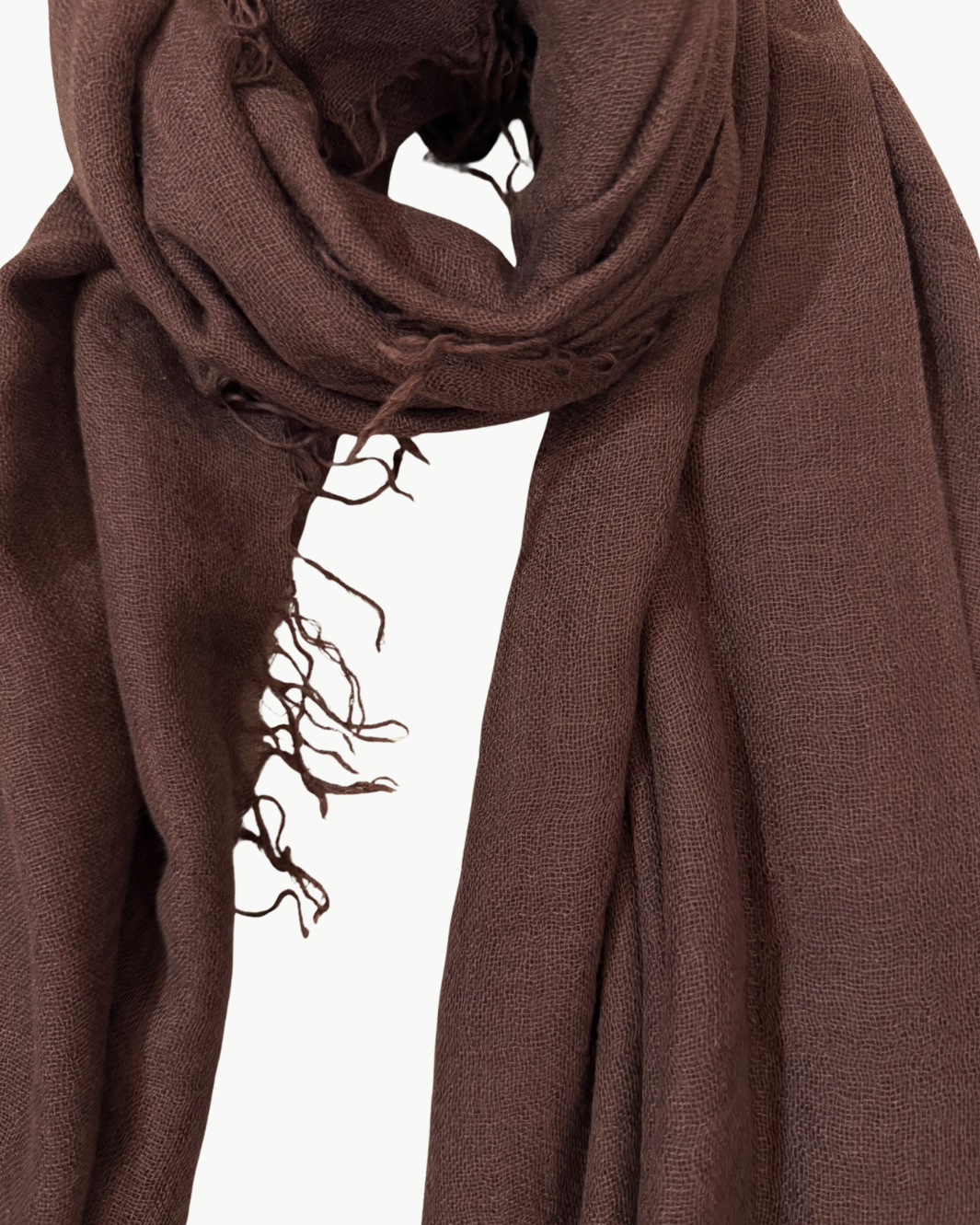 CASHMERE AND SILK SCARF IN ESPRESSO - Romi Boutique