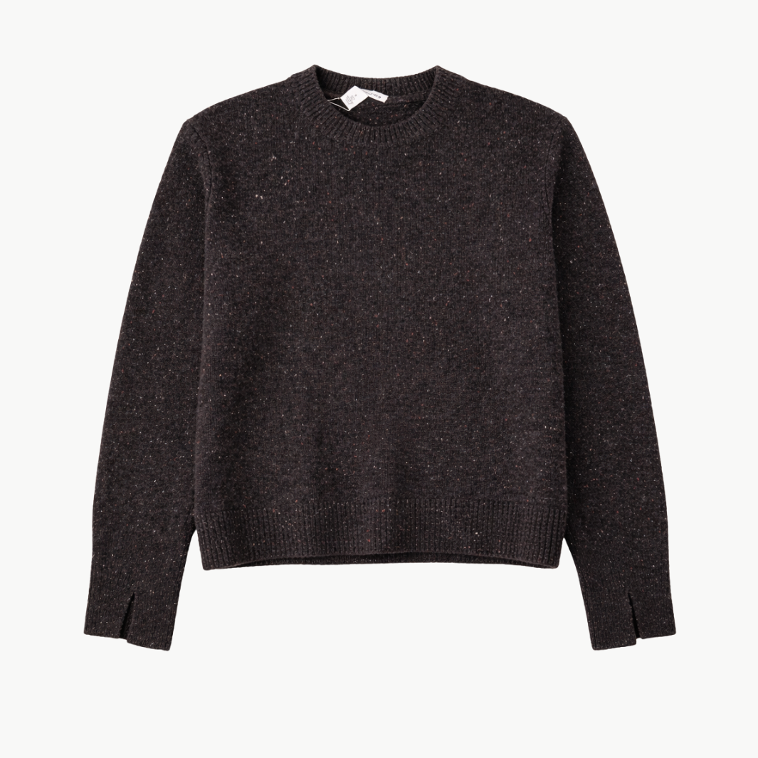 Autumn Cashmere SPLIT SLEEVE CUFFED SWEATER WITH DETACHABLE SNOOD at Romi Boutique