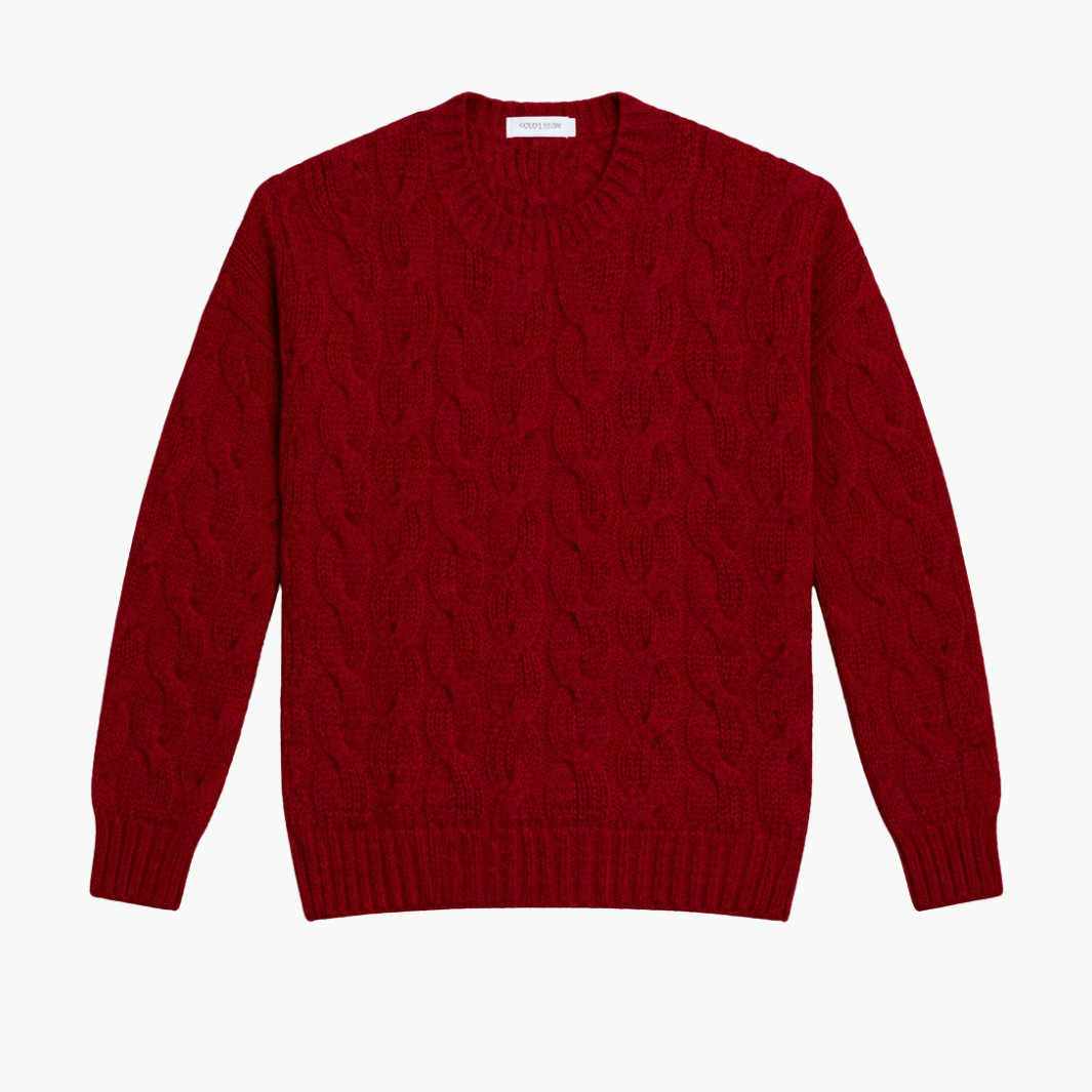Autumn Cashmere CABLE CREW at Romi Boutique